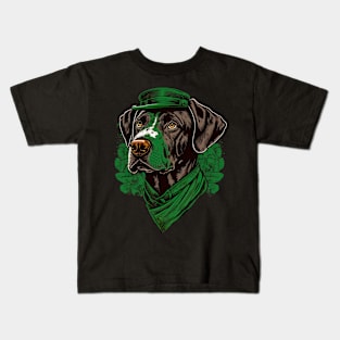 Pointer dog St. Patrick's day Kids T-Shirt
